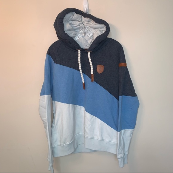 Wanakome Starfish Sweater Hoodie Blue White L - Picture 2 of 12